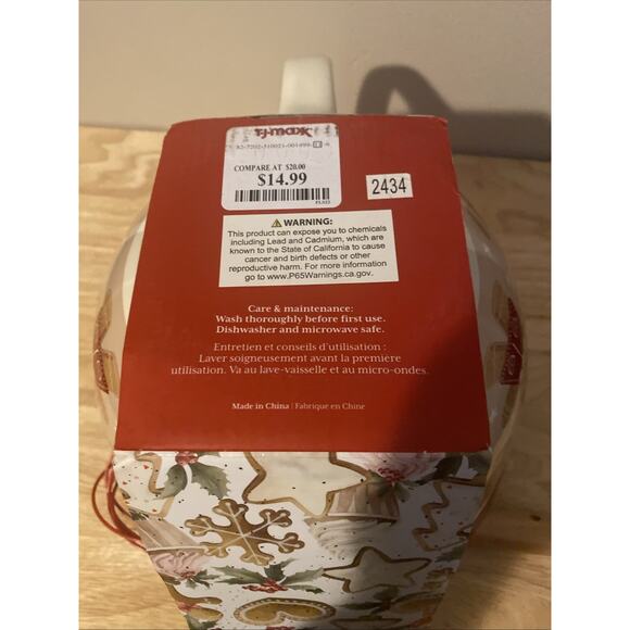 THE BAKESHOP Gingerbread Christmas Mixing POURING BOWL 5 Piece Set New - Picture 12 of 13